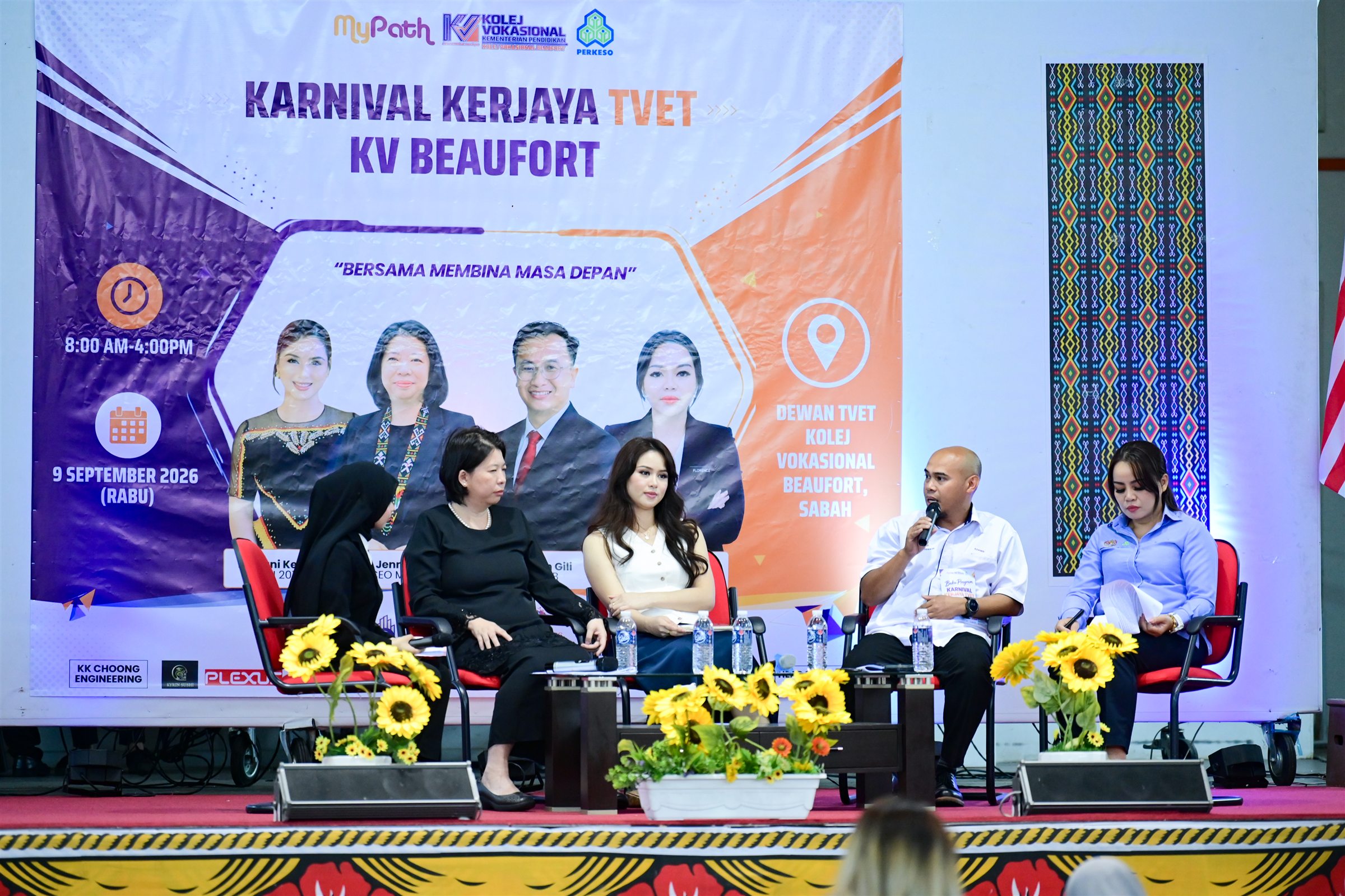 Sesi panel Karnival Kerjaya TVET KV Beaufort